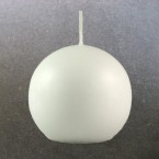 8cm Diameter White Ball Candles